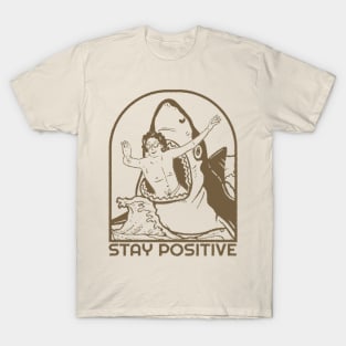 stay positive shark vintage T-Shirt